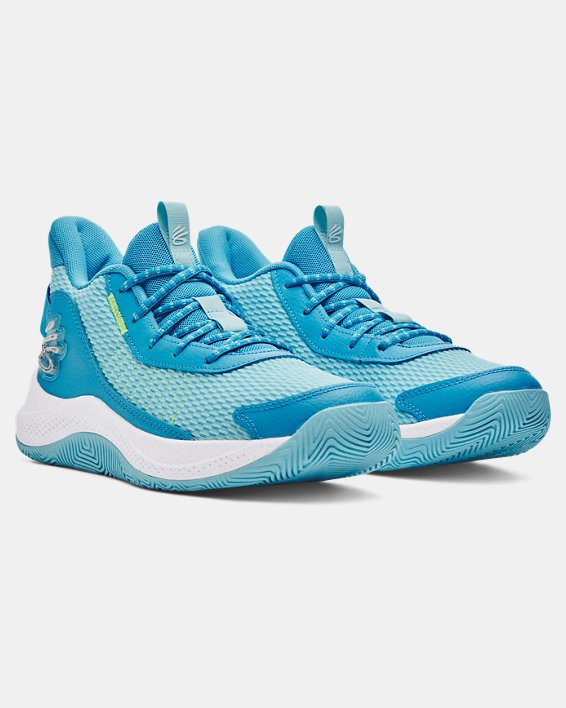 Unisex Curry 3Z7 Basketball Shoes in Blue image number 3